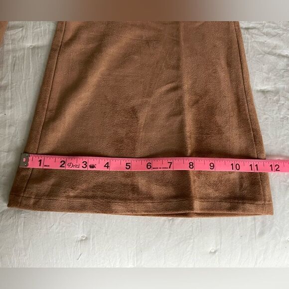Sugar+Lips NWT wide leg high waisted faux suede pants Size medium - Picture 10 of 13